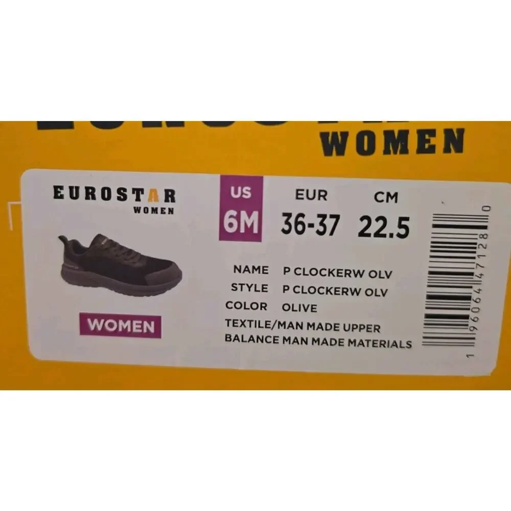 Eurostar Women Size 6 Steel Toe Slip Resistant Oil Resistant ,Color Olive
